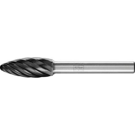 PFERD TOOLS 21103281 - Fraise lime carbure hautes performances INOX, forme de flamme B, tige Ø 6 mm HICOAT pour acier inoxydable