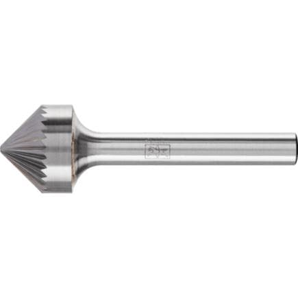 PFERD TOOLS 21115636 - Fraise lime carbure conique pointue KSK 90°, tige Ø 6 mm Z3, usinage universel, moyenne