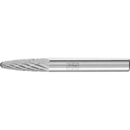 PFERD TOOLS 21218133 - Fraise lime carbure ogive à bout arrondi RBF Z3P, usinage universel, moyenne, denture croisée