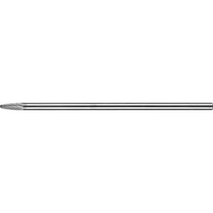 PFERD TOOLS 21217587 - Fraise sur tige en carbure, forme d’ogive à bout arrondi RBF Z3P, usinage universel, moyenne, denture croisée