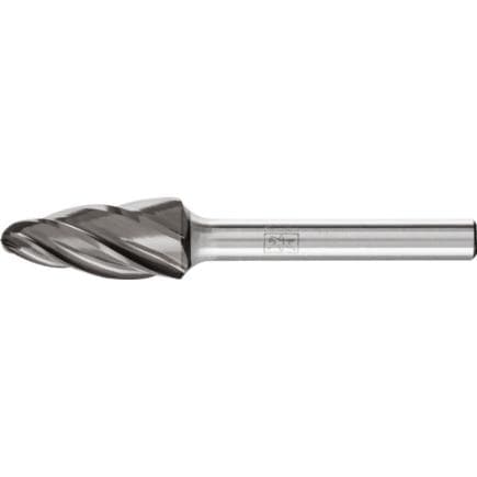 PFERD TOOLS 21117885 - Fraise s/t en carbure haute performance ALU forme d’ogive à bout arrondi RBF, Ø de tige 6mm, pour aluminium/métaux non...
