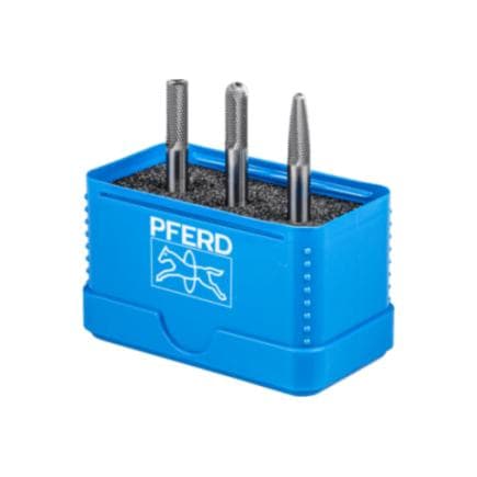 PFERD TOOLS 21901306 - Jeu de petites fraises sur tige en carbure haute performance 1306 MICRO, Ø 6 mm, Ø de tige 6 mm, pour usinage de précision...