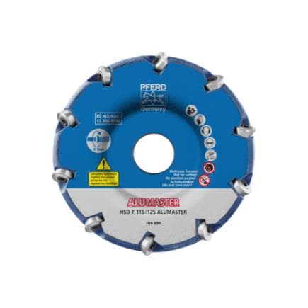 PFERD TOOLS 22000009 - Disque de fraisage hautes performances ALUMASTER F Ø 115 mm pour meuleuse d'angle, usinage de l'aluminium