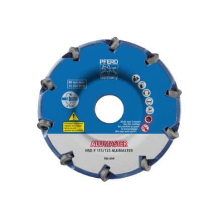 PFERD TOOLS 22000012 - Disque de fraisage hautes performances ALUMASTER F Ø 115 mm pour meuleuse d'angle, usinage de l'aluminium HICOAT