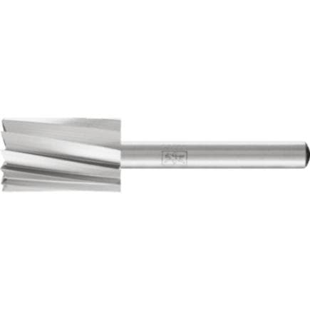 PFERD TOOLS 22405916 - Fraise lime HSS ALU, forme cylindrique avec denture en bout A-ST, tige Ø 6 mm aluminium/métaux non ferreux