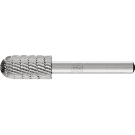 PFERD TOOLS 22410736 - Fraise lime HSS forme cylindrique à bout arrondi C, tige Ø 6 mm Z 3, usinage universel, moyenne, fine, brise-copeaux