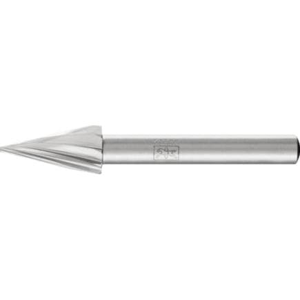 PFERD TOOLS 22423316 - Fraise lime HSS forme conique à bout pointu G, tige Ø 6 mm Z 1, usinage universel, grossière