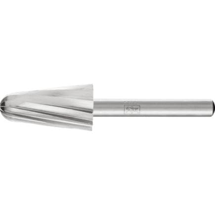 PFERD TOOLS 22451816 - Fraise lime HSS ALU, forme conique à bout arrondi L, tige Ø 6 mm aluminium/métaux non ferreux