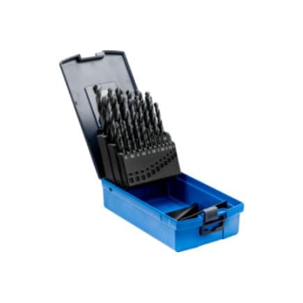 PFERD TOOLS 25203702 - Jeu de forets hélicoïdaux STEEL HSSG N DIN 338 usinage universel (25 pcs.)
