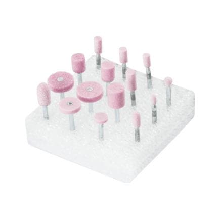 PFERD TOOLS 33920231 - Jeu de meules sur tige STEEL EDGE tige Ø 3 mm, A80 pour acier et acier moulé (15 pcs.)