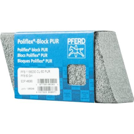 PFERD TOOLS 41020060 - Bloc de ponçage Poliflex 30x60x115 mm liant PUR pour ponçage fin et finition (lot multiple)