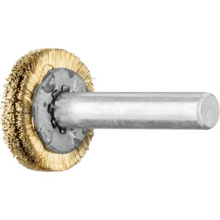 PFERD TOOLS 43102002 - Brosse plate non torsadée RBU tige Ø 6 mm fil de laiton (lot multiple)