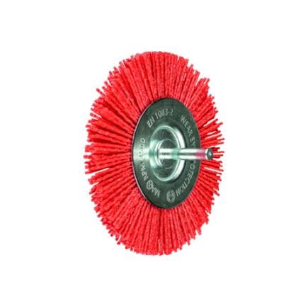 PFERD TOOLS 43740168 - Brosse plate non torsadée RBU tige Ø 6 mm filament RED perceuses