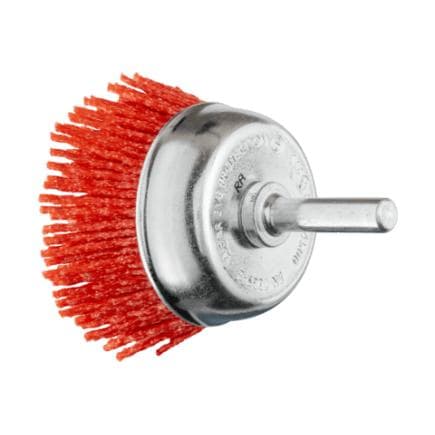 PFERD TOOLS 43740165 - Brosse boisseau non torsadée TBU tige Ø 6 mm filament RED Ø 1,27 perceuses