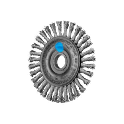 PFERD TOOLS 43302106 - Brosse PIPELINE torsadée RBG fil d’acier inoxydable Ø 0,50 mm meuleuses d’angle (lot multiple)