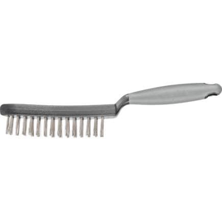 PFERD TOOLS 43698009 - Brosse à main avec monture en plastique et poignée ergonomique HBUP fil d'acier inoxydable Ø 0,40 (lot multiple)