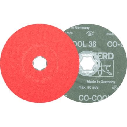 PFERD TOOLS 44498022 - Disque en fibres à grain céramique COMBICLICK pour acier inoxydable (lot multiple)