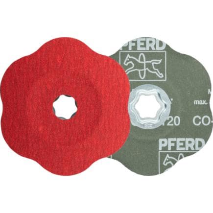 PFERD TOOLS 64112512 - Disque en fibres à grain céramique COMBICLICK CONTOUR pour contours (lot multiple)