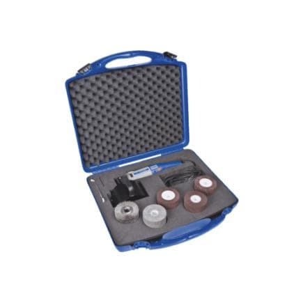 PFERD TOOLS 49350069 - Jeu de meuleuse à rouleau UWER 15/40 230 V avec rouleau à lamelles Ø 100x100 et accessoires (3 pcs.)