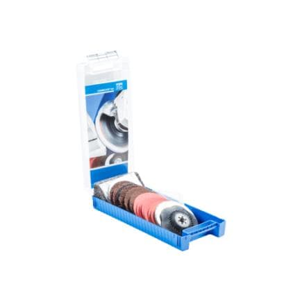 PFERD TOOLS 49350071 - Jeu de COMBICLICK Ø 115 mm M14, pour travaux de dégrossissage jusqu'au polissage pour meuleuse d'angle (19 pcs.)