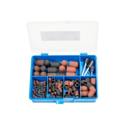 PFERD TOOLS 49601103 - Jeu de POLICAP forme cylindrique à bout arrondi corindon pour application universelle (110 pcs.)