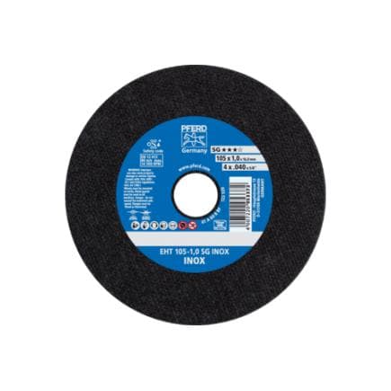 PFERD TOOLS 61340416 - Disque à tronçonner EHT droit gamme performance SG INOX pour acier inoxydable (lot multiple)