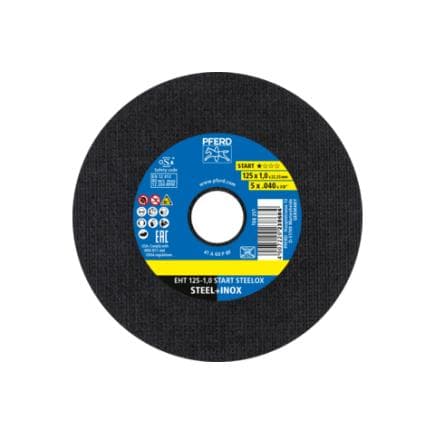 PFERD TOOLS 69121041 - Disque à tronçonner EHT droit BOX STEELOX pour acier/acier inoxydable (lot multiple)