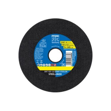PFERD TOOLS 69120943 - Disque de tronçonnage EHT droit gamme de départ START STEELOX pour acier/acier inoxydable (lot multiple)