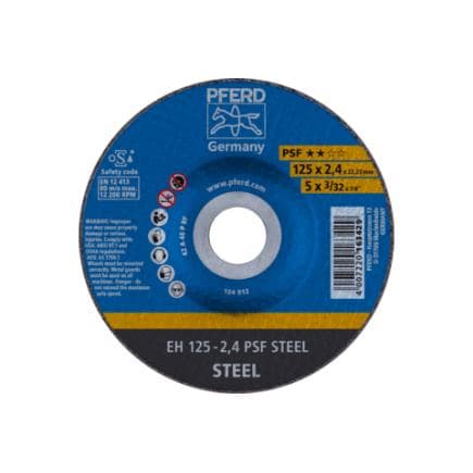 PFERD TOOLS 61739116 - Disque à tronçonner EH à moyeu déporté gamme universelle PSF STEEL pour acier (lot multiple)