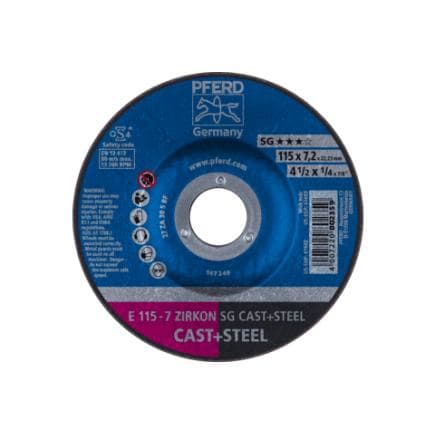 PFERD TOOLS 62211747 - Disque à ébarber E ZIRKON gamme performance SG CAST+ STEEL pour fonte/acier (lot multiple)