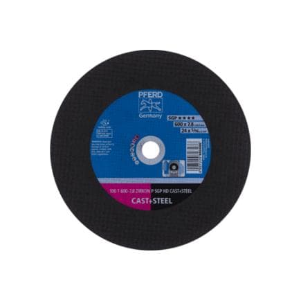 PFERD TOOLS 66397708 - Disque de tronçonnage pour utilisation stationnaire T "mi-dur" HD CAST+STEEL pour fonte/acier, 100 m/s (lot multiple)