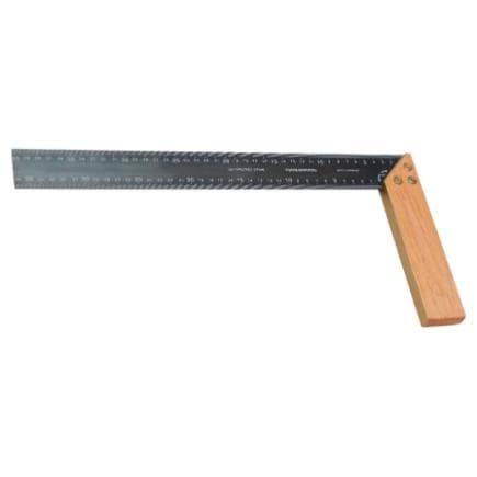 PICARD 0071530-400 - Equerre de menuisier avec côtes en bois de hêtre et ferrures en acier bleu No. 71530