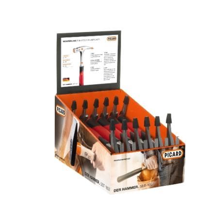 PICARD 1059010 - Jeu de marteaux en acier 2K n° 590 geraut (12 pcs.)