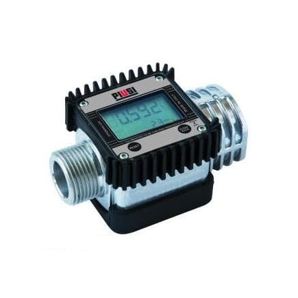 PIUSI F00408100 - Compteur numérique K24-A avec connexions mâle/femelle 1" BSP pour surveillance du gasoil