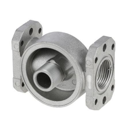 PIUSI F14528000 - Tête de filtre moulée sous pression avec entrées 1"G et ¾"G