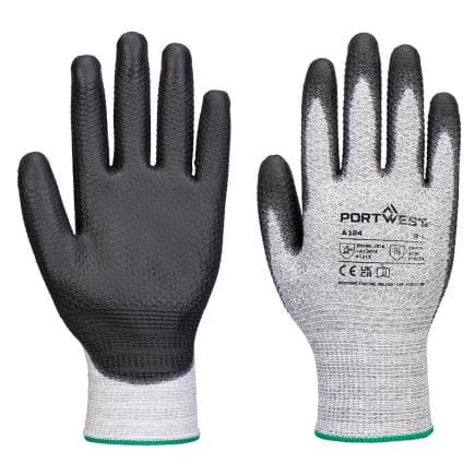 PORTWEST A124G8RXXL - Gant Grip 13 PU Diamond knit, Gris/Noir (12 pcs.)
