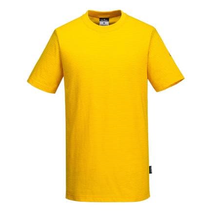 PORTWEST AS20YE3XXL - T-Shirt antistatique ESD, Jaune foncé