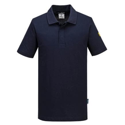 PORTWEST AS21NVRL - Polo antistatique ESD, Marine Blu