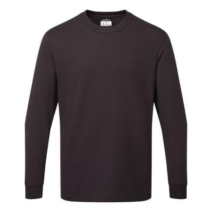 PORTWEST AS22NVRXL - T-shirt manches longues antistatique ESD, Marine Blu