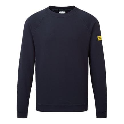 PORTWEST AS24NVRXL - sweat shirt anti statique ESD, Marine Blu