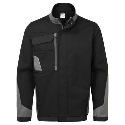 PORTWEST CD118BYRS - Veste de travail matelassée coton bicolore WX1, Noir/Gris