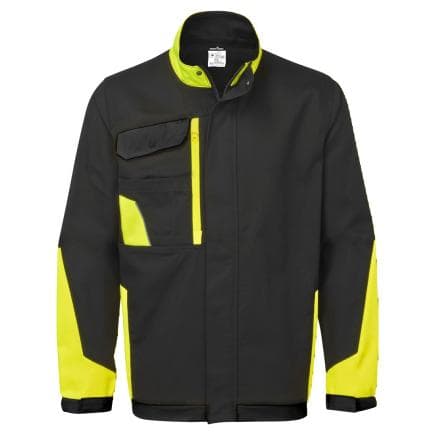 PORTWEST CD118KYRS - Veste de travail matelassée coton bicolore WX1, Noir/jaune