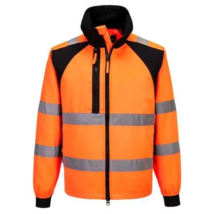 PORTWEST CD861OBRL - Veste de travail WX2 Eco Hi-Vis, Orange/Noir