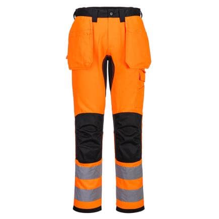 PORTWEST CD889OBR36 - Pantalon Holster HV Eco WX2, Orange/Noir