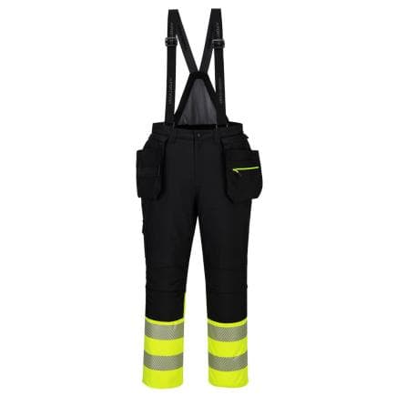 PORTWEST DX437YBRL - Cotte à bretelles DX4 HV Classe 1, Jaune/Noir