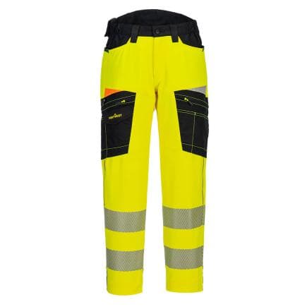 PORTWEST DX453YBR32 - Pantalon de travail stretch DX4 HV, Jaune/Noir