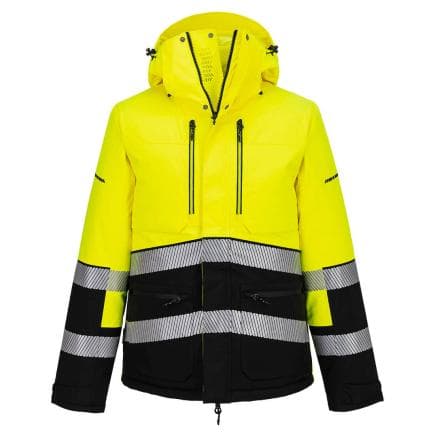 PORTWEST EV467YBRM - Parka sherpa EV4 HV, Jaune/Noir