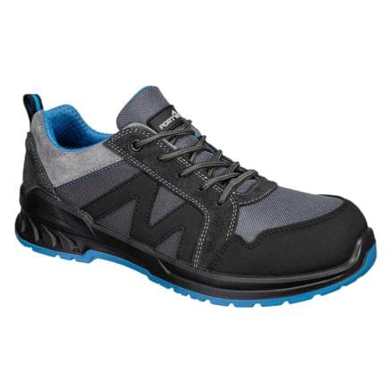 PORTWEST FC23BKB42 - Chaussure Composite S1PS SR FO, Noir/Bleu