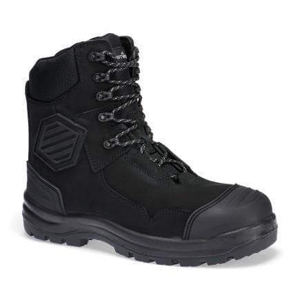 PORTWEST FD22BKR43 - Chaussure montante en cuir composite S3S HRO FO SC HI CI AN LG SR, Noir
