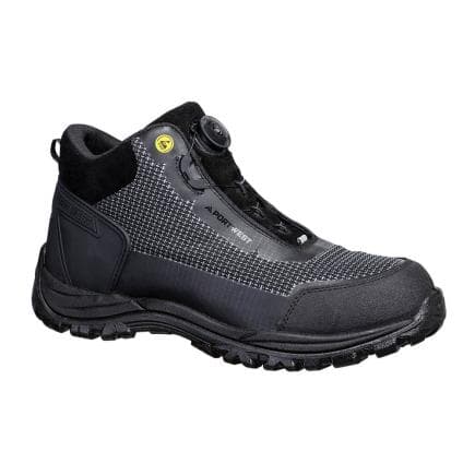 PORTWEST FE04BGY42 - Girder Composite Mid Boot S3S ESD SR FO, Noir/Gris